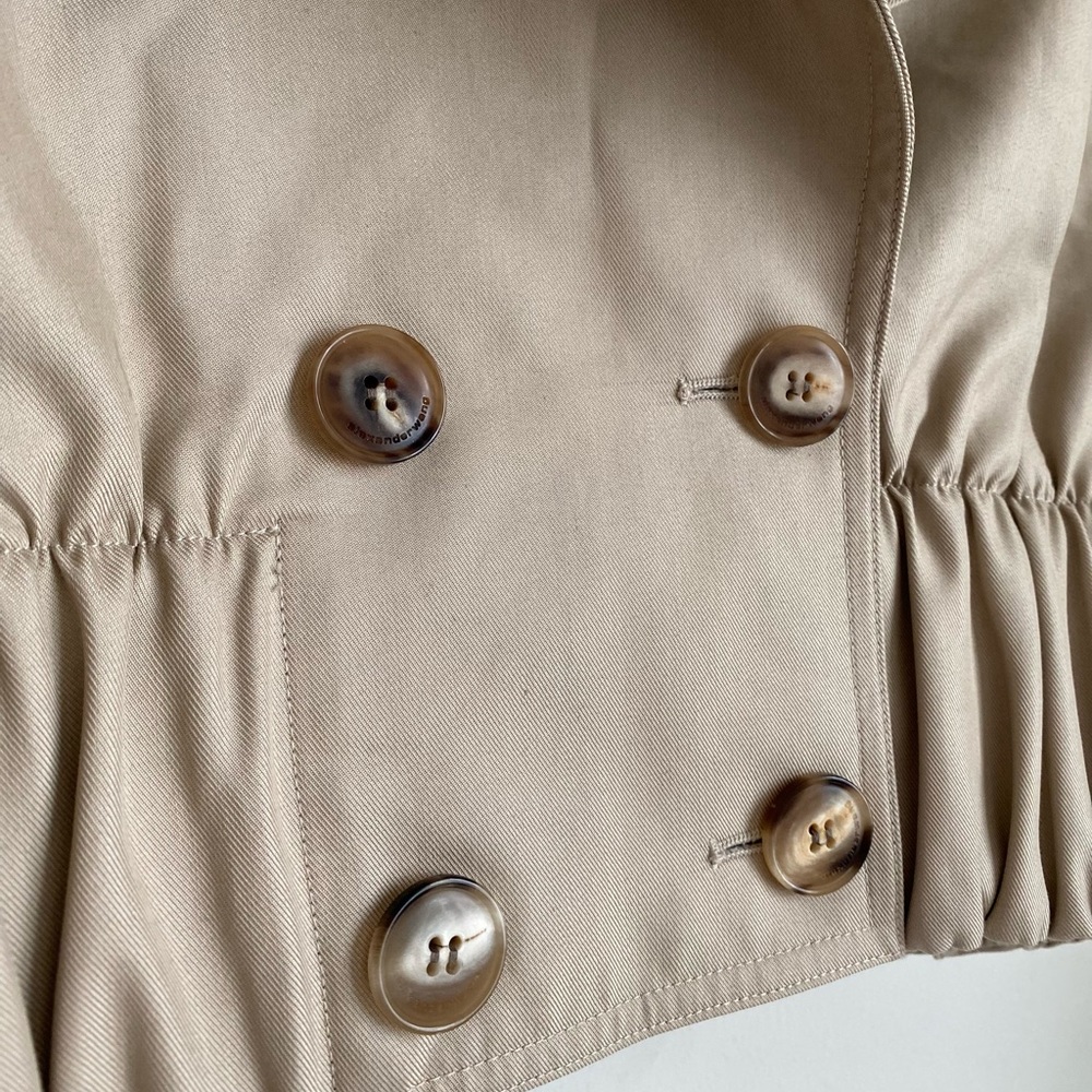 Like new ALEXANDER WANG Cropped Shirt Trench Jacket $795 L - Picture 9 of 12